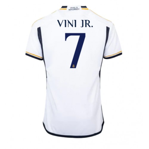 Moški Nogometni dresi Real Madrid Vinicius Junior #7 Domači 2023-24 Kratek Rokav